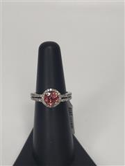Amethyst Lady's Stone & Diamond Ring 58 Diamonds .500 Carat T.W. 14K White Gold